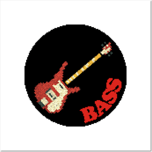 Rock Battle Card Game Bass Icon Posters and Art